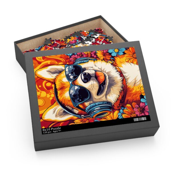 Groovy Shiba Inu Jigsaw Puzzle - Image 3