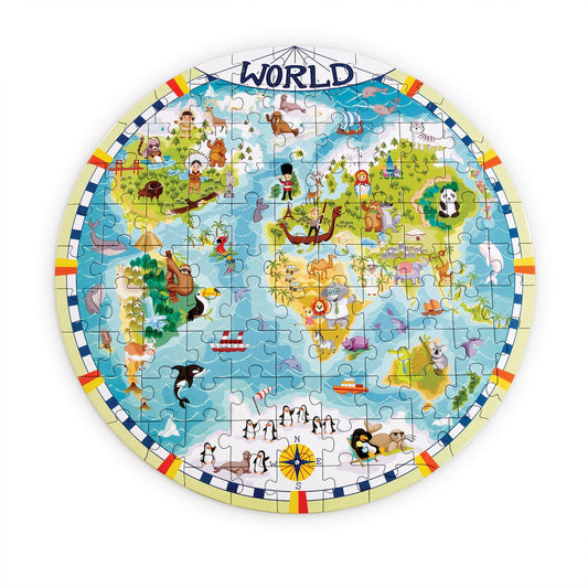 Vintage World Map - 500 Piece Puzzle