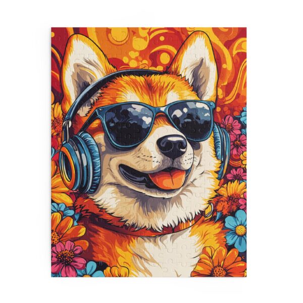 Groovy Shiba Inu Jigsaw Puzzle - Image 4